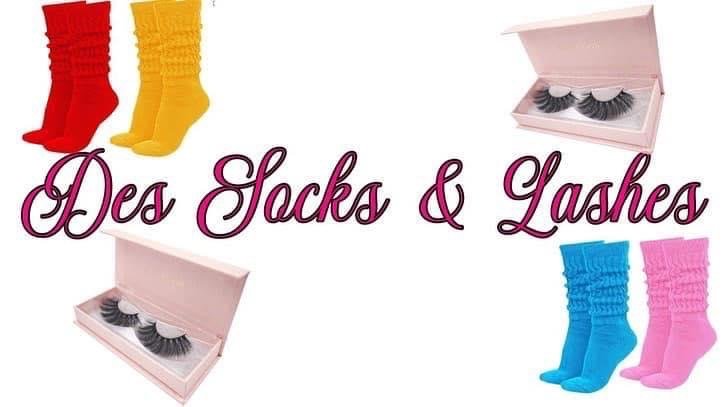 Des Socks & Lashes Logo