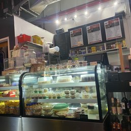 a display of food