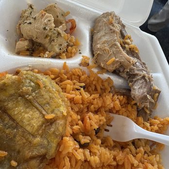 Don't Stay Hungry - Rice, pork, chicken, and fried plantain. - Latin American Near Me - Daleville, Alabama Don't Stay Hungry - Rice, pork, chicken, and fried plantain. - Latin American Near Me - Daleville, Alabama
