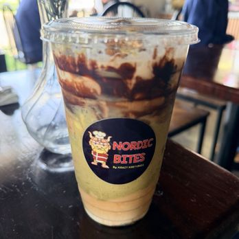 Nordic Bites - Dubai Pistachio Iced Latte - Hot Dogs Near Me - Stockton, California