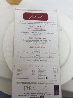 Menu photo 4 Phoenicia Restaurant Glendale, CA Menu photo 4 Phoenicia Restaurant Glendale, CA
