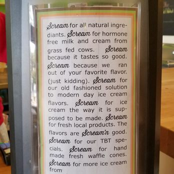 Screamery Ice Cream - Good to know! - Ice Cream & Frozen Yogurt Near Me - Tucson, Arizona Screamery Ice Cream - Good to know! - Ice Cream & Frozen Yogurt Near Me - Tucson, Arizona
