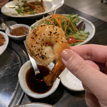 BORI - Spring Branch - Shrimp from arugula salad - Korean Near Me - Houston, Texas