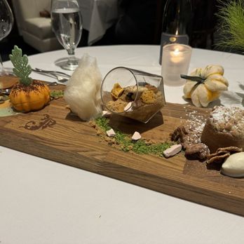 Joel Palmer House - Autumn dessert board. The banana lava cake and gjetost were my favorites. - Modern European Near Me - Dayton, Oregon Joel Palmer House - Autumn dessert board. The banana lava cake and gjetost were my favorites. - Modern European Near Me - Dayton, Oregon