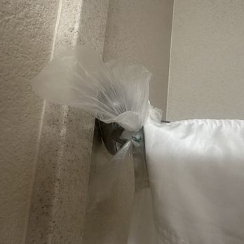 Quality Inn & Suites - Shower curtain being held on by a garbage bag - Hotels Near Me - Robstown, Texas Quality Inn & Suites - Shower curtain being held on by a garbage bag - Hotels Near Me - Robstown, Texas