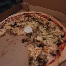 a pizza in a box