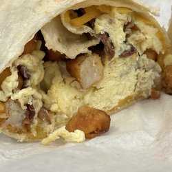 Desert Winds Bowling Center - Regular Burrito (Bacon - Cut in half)