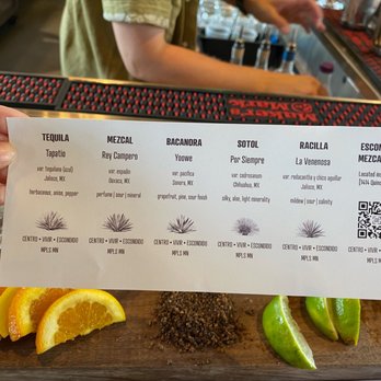 Centro - Mezcal Flight - Cocktail Bars Near Me - Minneapolis, Minnesota Centro - Mezcal Flight - Cocktail Bars Near Me - Minneapolis, Minnesota