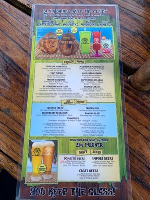 Menu photo 5 Bamboo Beach Bar & Grill Madeira Beach, FL
