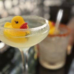 Lemon Drop Ducktini & House Margarita
