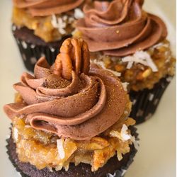 Chef Danielle Sharesse - German Chocolate Cupcakes.