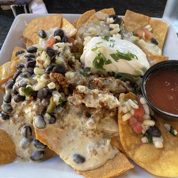 Fork + Ale House - Double Layered Nachos with chorizo - Breweries Near Me - Carmel, Indiana Fork + Ale House - Double Layered Nachos with chorizo - Breweries Near Me - Carmel, Indiana