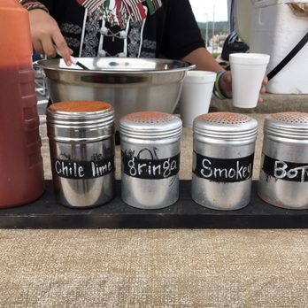El Elote - The spice seasoning powders range from mild to spicy. All very good. All are family recipes and homemade!! - Food Stands Near Me - Sandy Springs, Georgia