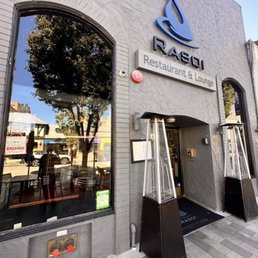 Exterior outside entrance of Rasoi - View from Burlingame Ave - Burlingame, California Exterior outside entrance of Rasoi - View from Burlingame Ave - Burlingame, California
