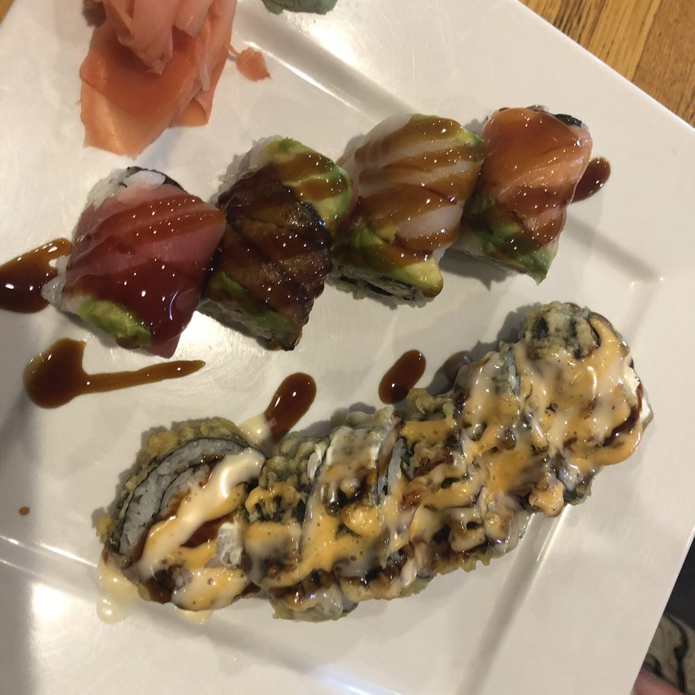 Yosaku - a plate of sushi with a variety of toppings - Sushi Bars Near Me - Anderson, Indiana Yosaku - a plate of sushi with a variety of toppings - Sushi Bars Near Me - Anderson, Indiana