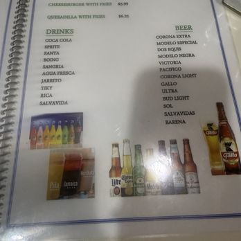 La Guadalupe Barr & Grill - Drink menu - Barbeque Near Me - Ridgeland, Mississippi