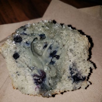 Dunkin' - Blueberry muffin, RAW in the middle - Coffee & Tea Near Me - Clinton, New York