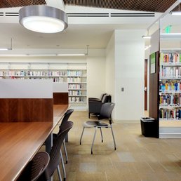 Spacious cubicle desks and clean study area. Spacious cubicle desks and clean study area.