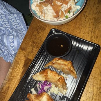The Bamboo Club - mac salad & gyoza - Tiki Bars Near Me - Long Beach, California The Bamboo Club - mac salad & gyoza - Tiki Bars Near Me - Long Beach, California