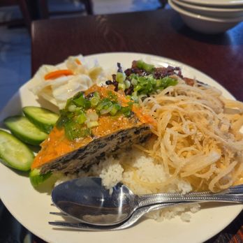 Saigon Eden - Charbroiled pork rice plate with steamed egg and pork skin - Vietnamese Near Me - Alhambra, California Saigon Eden - Charbroiled pork rice plate with steamed egg and pork skin - Vietnamese Near Me - Alhambra, California