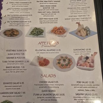 BE Wok and Sushi - Appetizer menu - Sushi Bars Near Me - Sonora, California