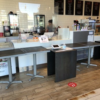 Poki One N Half - New setup up to keep patrons away from the counters - Poke Near Me - San Diego, California