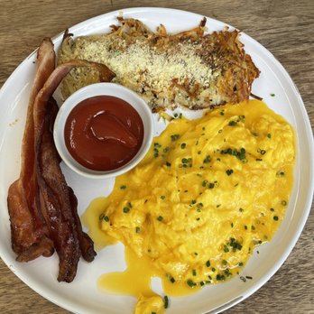 Cheeky's - Custard cheesy scrambled eggs - Breakfast & Brunch Near Me - Palm Springs, California Cheeky's - Custard cheesy scrambled eggs - Breakfast & Brunch Near Me - Palm Springs, California
