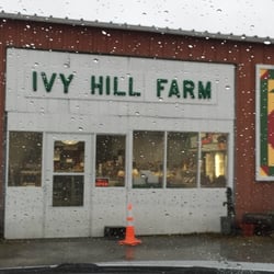 Ivy Hill Farm - Store front on a rainy day