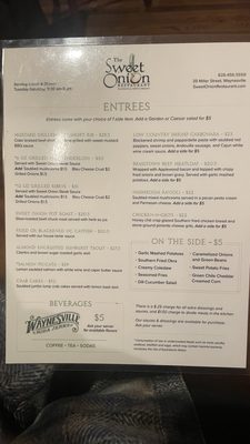 Menu photo 3 The Sweet Onion Waynesville, NC Menu photo 3 The Sweet Onion Waynesville, NC