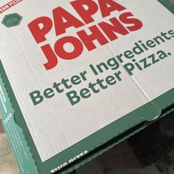 Papa Johns Pizza - Better ingredients but I'm not sure it was a better pizza