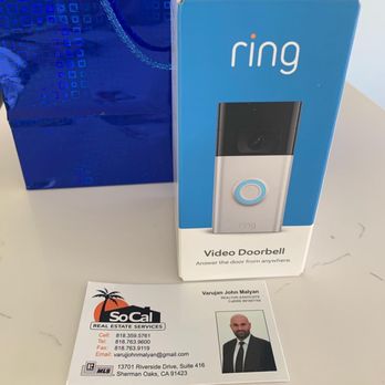 Varujan Malyan - Varujan gave me a Ring doorbell as a gift for closing escrow! - Real Estate Agents Near Me Varujan Malyan - Varujan gave me a Ring doorbell as a gift for closing escrow! - Real Estate Agents Near Me