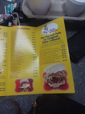Menu photo 4 El Rey De Las Fritas Hialeah, FL