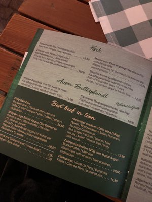 Menu photo 1 Goldener Bär Berchtesgaden, BY Menu photo 1 Goldener Bär Berchtesgaden, BY