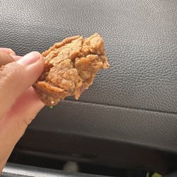 Half folded cookie that came out of the pack