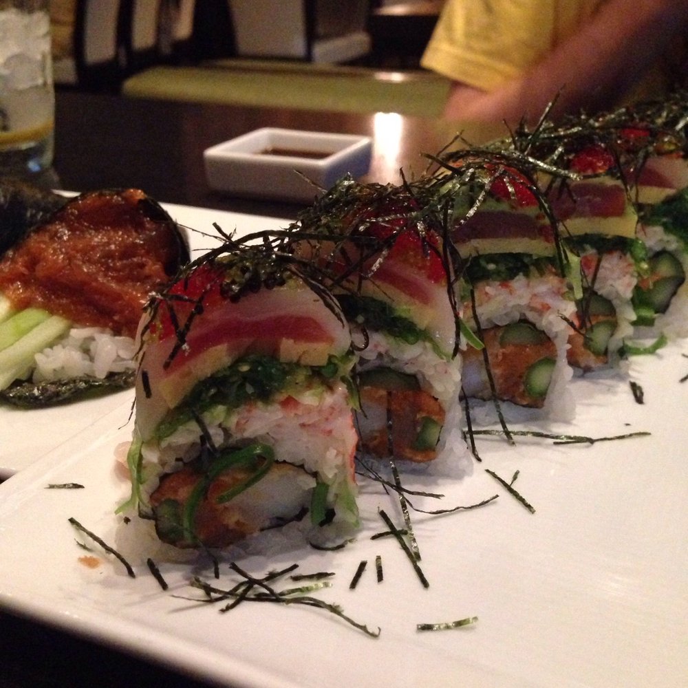 Tadashi - Hawaiian Sunset Roll and Spicy Tuna Handroll - Sushi Bars Near Me - Bee Cave, Texas Tadashi - Hawaiian Sunset Roll and Spicy Tuna Handroll - Sushi Bars Near Me - Bee Cave, Texas