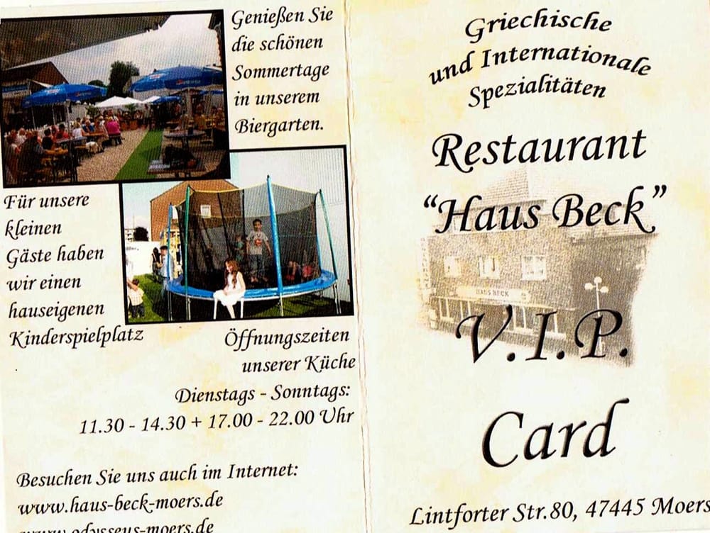 Gaststätte Haus Beck