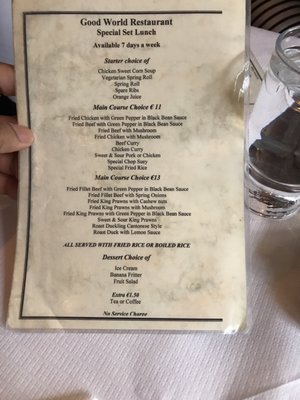 Menu photo 3 Good World Restaurant Dublin, D Menu photo 3 Good World Restaurant Dublin, D