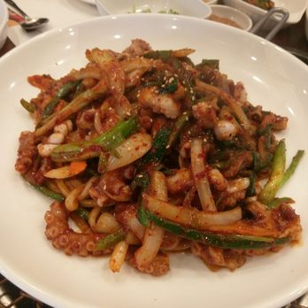 Yea Jip - Spicy stir fried octopus with udon ($26.95) - Korean Near Me - Fort Lee, New Jersey