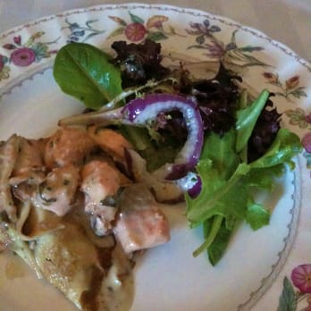 Suzette's Creperie - Half portion of the salmon crepe - French Near Me - Wheaton, Illinois