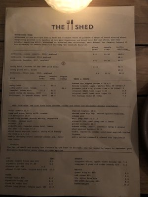 Menu photo 7 The Shed London, XGL Menu photo 7 The Shed London, XGL