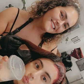 Manes by Michele - Coloring a clients hair - Hair Stylists Near Me Manes by Michele - Coloring a clients hair - Hair Stylists Near Me