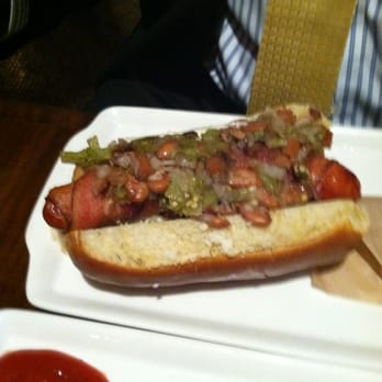 25 Degrees - Bacon wrapped dog! Smokey grilled yumminess - Burgers Near Me - Los Angeles, California