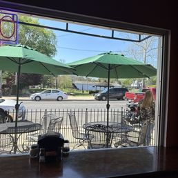 Just across from the covered bridge. Would be great for outdoor lunch!