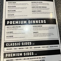 little rick's neighborhood bar & grill - Menu