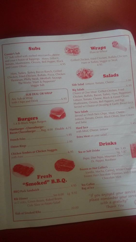 Connie's-Pizza and Barbq Logo