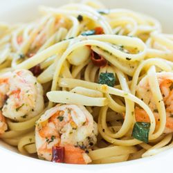 Cameron's Seafood DC - Shrimp Linguine @ Cameron's In DC.
