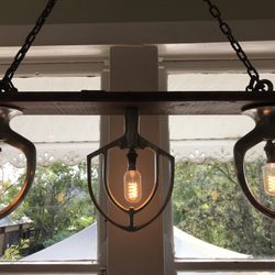 Cafe Wollombi - Lights from mixer blades