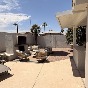 JNK Landscaping and Pools - Completed with tv mounted above fireplace. - Landscape Architects or Designers Near Me - Gilbert, Arizona JNK Landscaping and Pools - Completed with tv mounted above fireplace. - Landscape Architects or Designers Near Me - Gilbert, Arizona