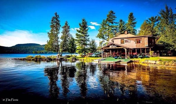 The Hedges on Blue Mountain Lake by null