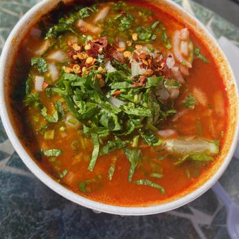 El Merendero - Menudo 10/10- HUGE pieces of tripe!! - Mexican Near Me - La Verne, California